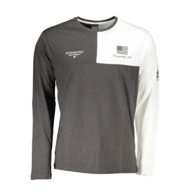 U.S. Grand Polo UST-651 pánské tričko šedé M šedá, M, 2XL