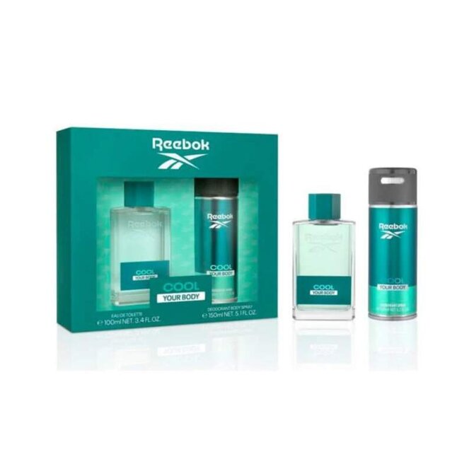 Reebok Cool Your Body Men Set Edt 100 Ml + Body Spray 150 ml
