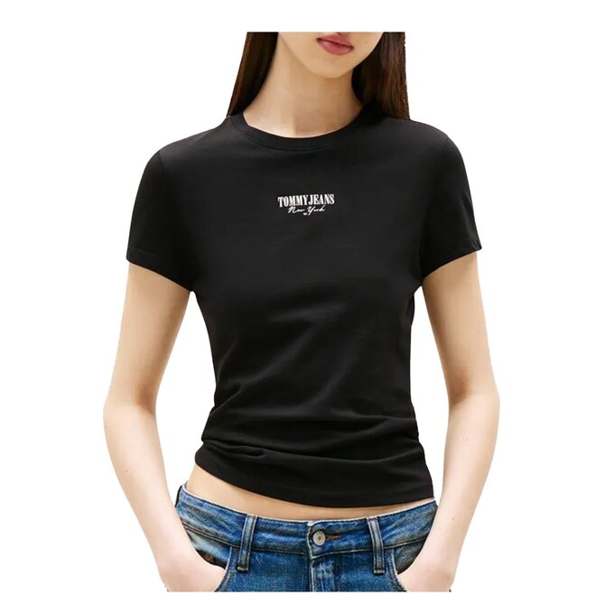 Tommy Jeans DW0DW20913 Dámské tričko černé L černá, L