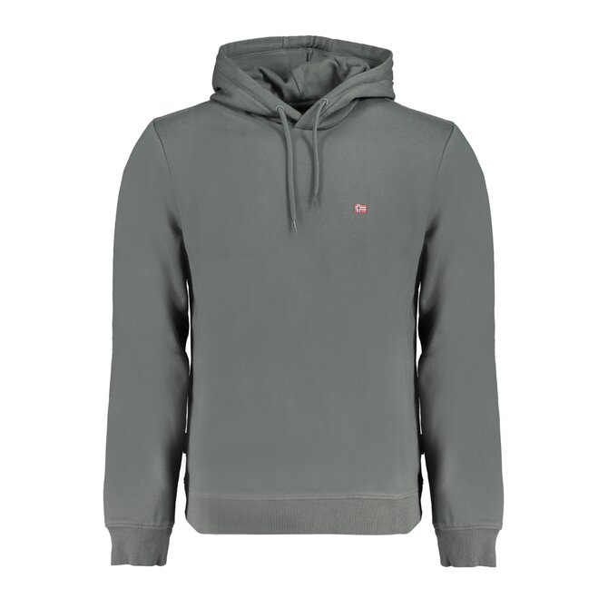 Napapijri NP0A4FQVBALISHOOD Pánská mikina armádní zelenošedá 2XL zelenošedá, XXL