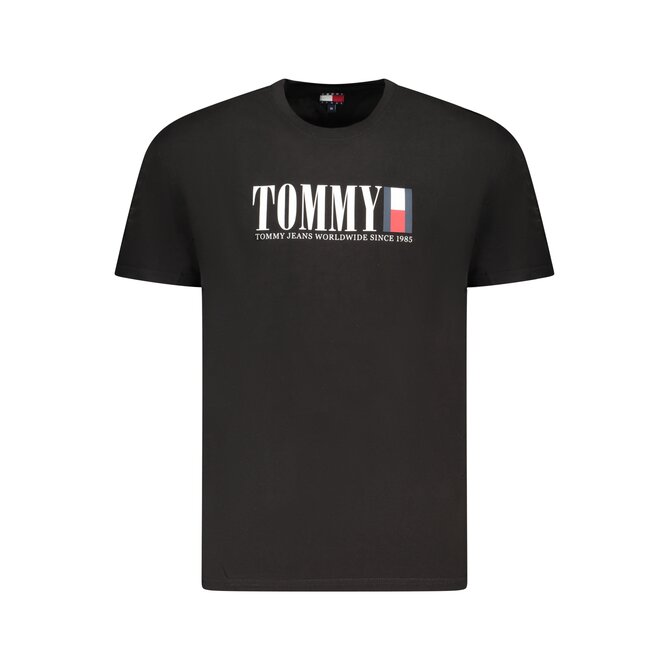 Tommy Jeans DM0DM21941 Pánské tričko černé M černá, M