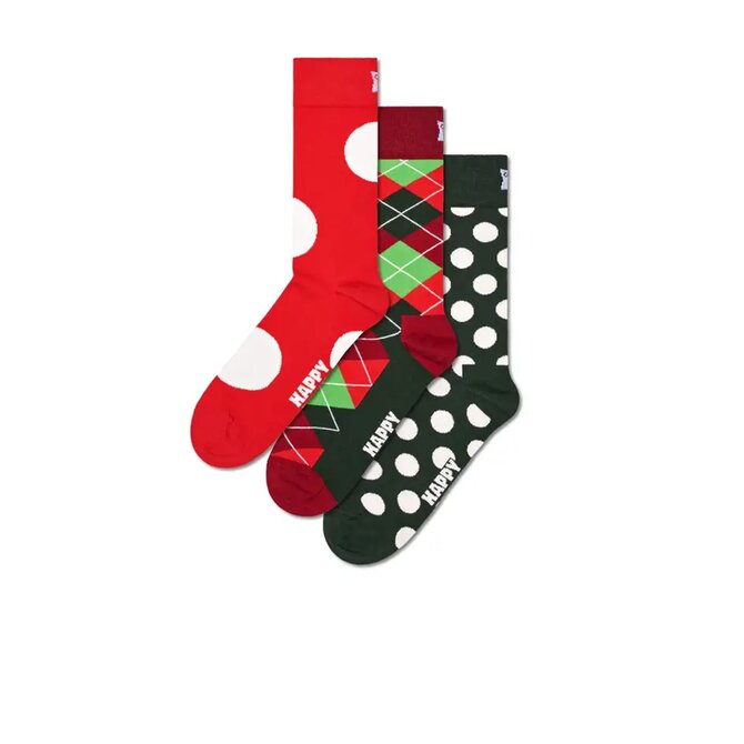 Happy Socks XHCG08-4300 Unisex ponožky tri-pack vícebarevné 36-40 Vícebarevná, 36-40