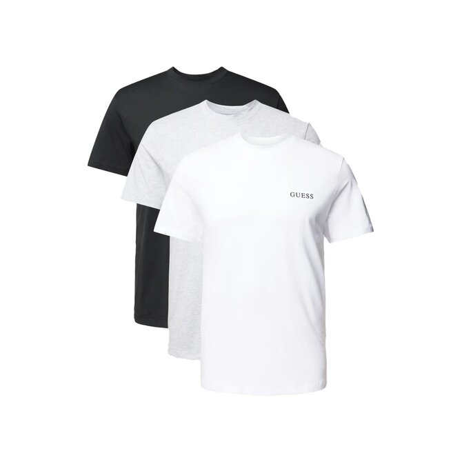 Guess Jeans U4YG52 KCAM1 Pánské trička černé/bílé/šedé L černá/šedá/bílá, L