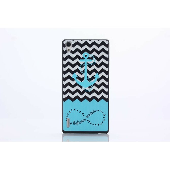 oem Obal kryt Hakuna Matata pro Huawei Ascend P7 (pouzdro) Plast
