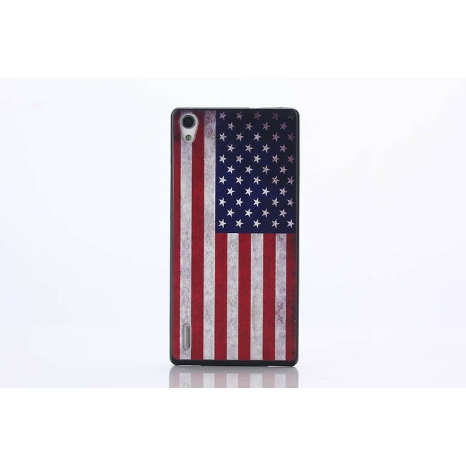 Obal kryt America pro Huawei Ascend P7 (pouzdro) Plast