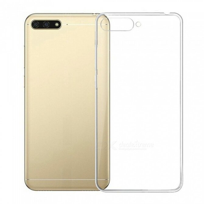 Silikonový obal pro Huawei Y6 2018 - transparentní transparentní, silikon