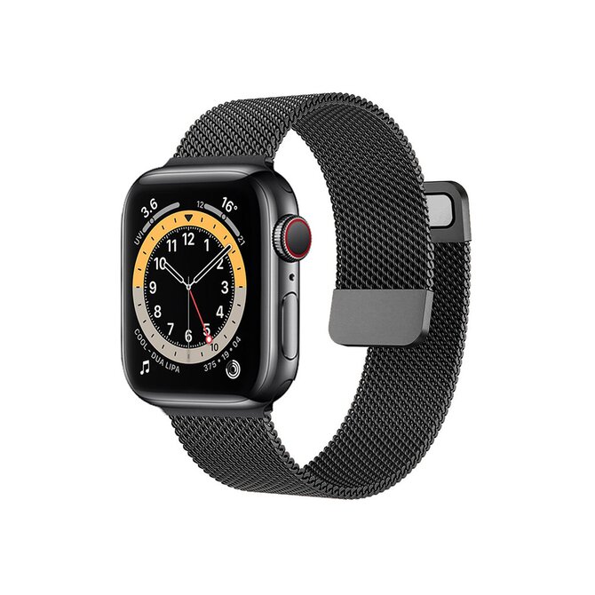 Case4mobile Řemínek Milanese pro Apple Watch 38/40/41mm - černý černá, kov