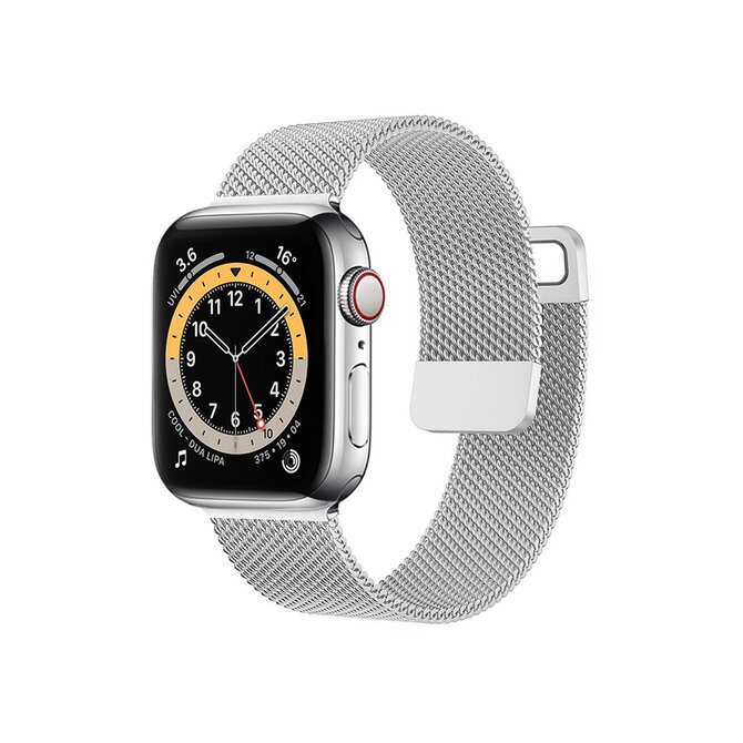 Case4mobile Řemínek Milanese pro Apple Watch 42/44/45/49 mm - stříbrný Stříbrná, kov