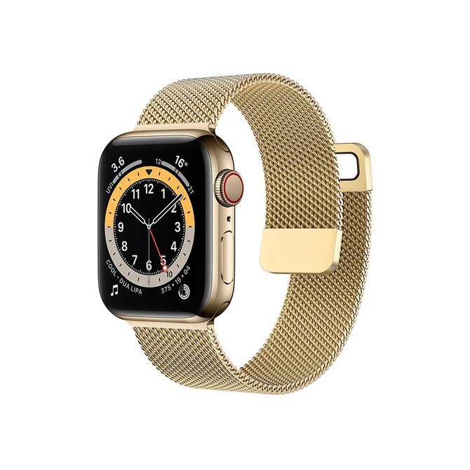 Case4mobile Řemínek Milanese pro Apple Watch 42/44/45/49 mm - zlatý Zlatá, kov