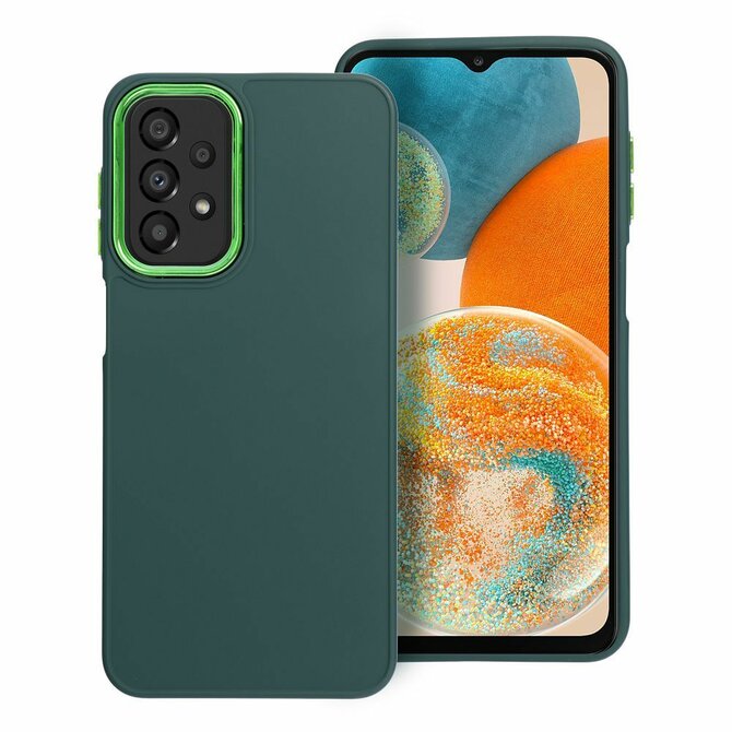 Case4Mobile Pouzdro FRAME pro Samsung Galaxy A23 5G - zelené zelená, silikon