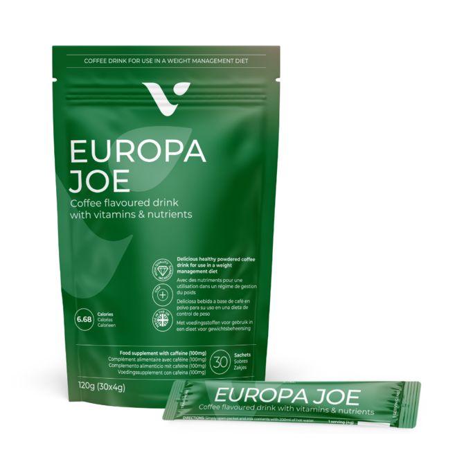 Europa Joe Valentus: Káva s vysokým účinkem Europa Joe Valentus. Balení: 30 x