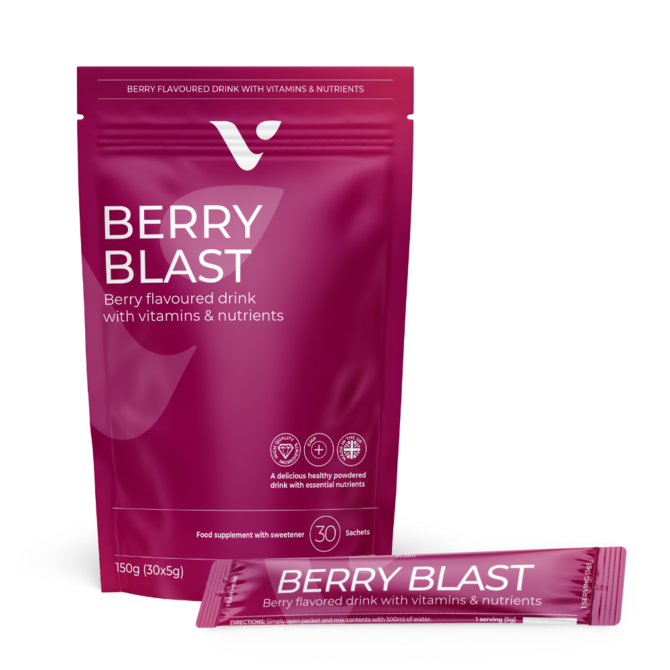 Berry Blast Valentus: Zdravotní podpora s Berry Blast Valentus. Balení: 30 x