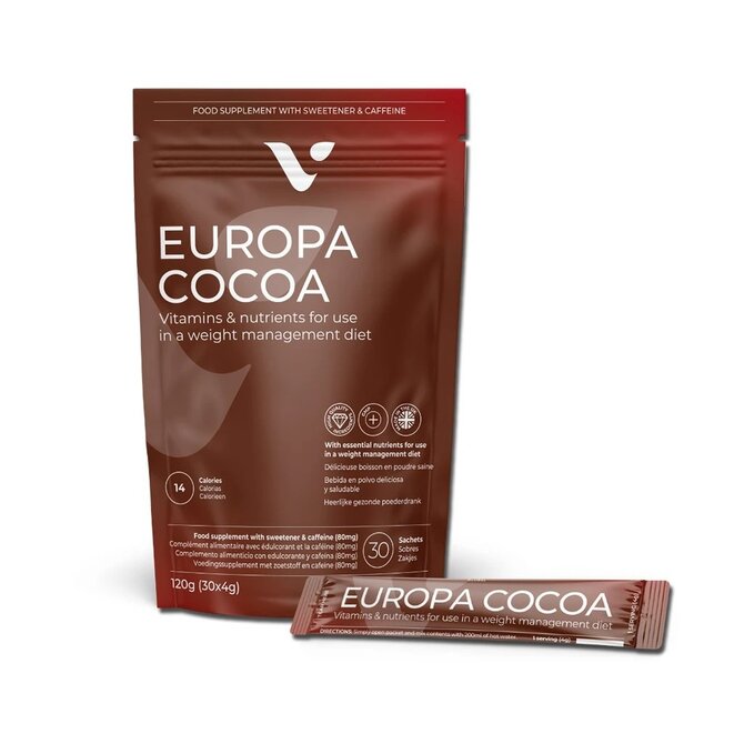 Valentus Global Europa cocoa 30x4g- redukuje hmotnost Balení: 30 x
