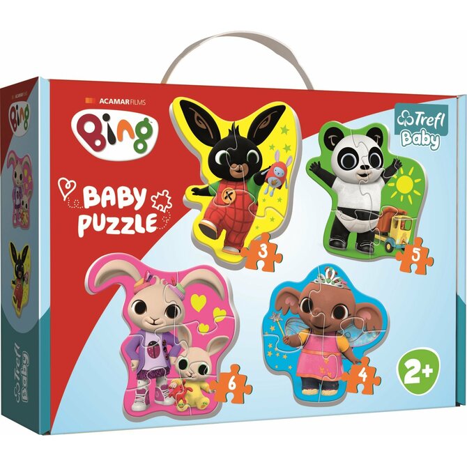 TREFL Baby puzzle Bing 4v1 (3,4,5,6 dílků) papír