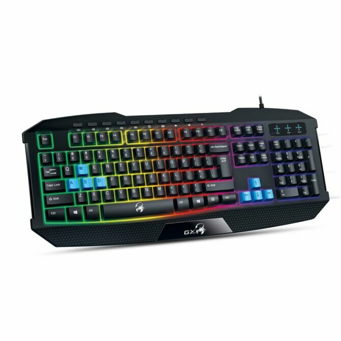 GENIUS GX GAMING Scorpion K215/ Herní drátová klávesnice/ podsvícená/ USB/ černá/ CZ+SK layout