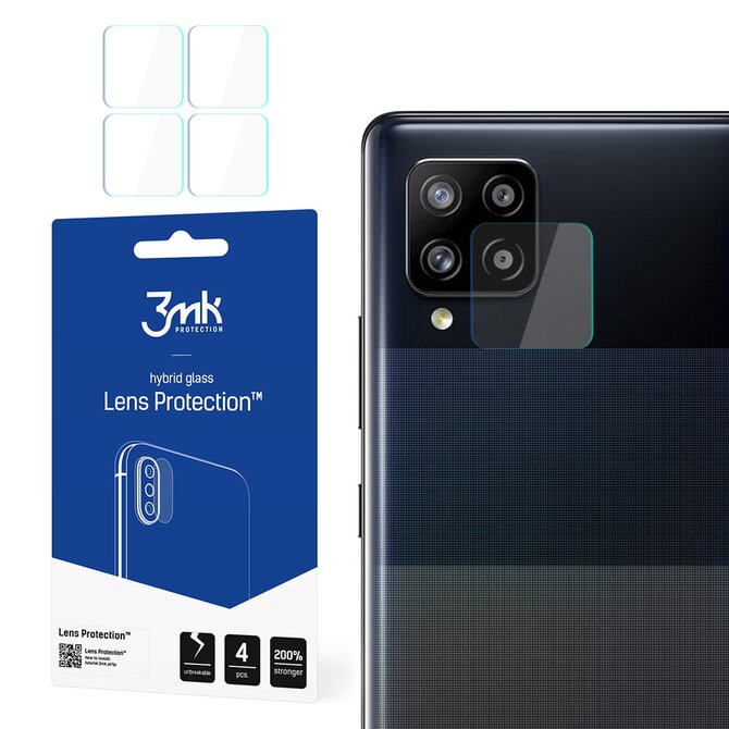 Hybridní sklo 3MK na zadní fotoaparát SAMSUNG A426 Galaxy A42 5G (sada 4ks)