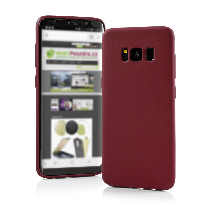 Ultratenké gelové burgundy pouzdro / kryt na SAMSUNG A725 Galaxy A72