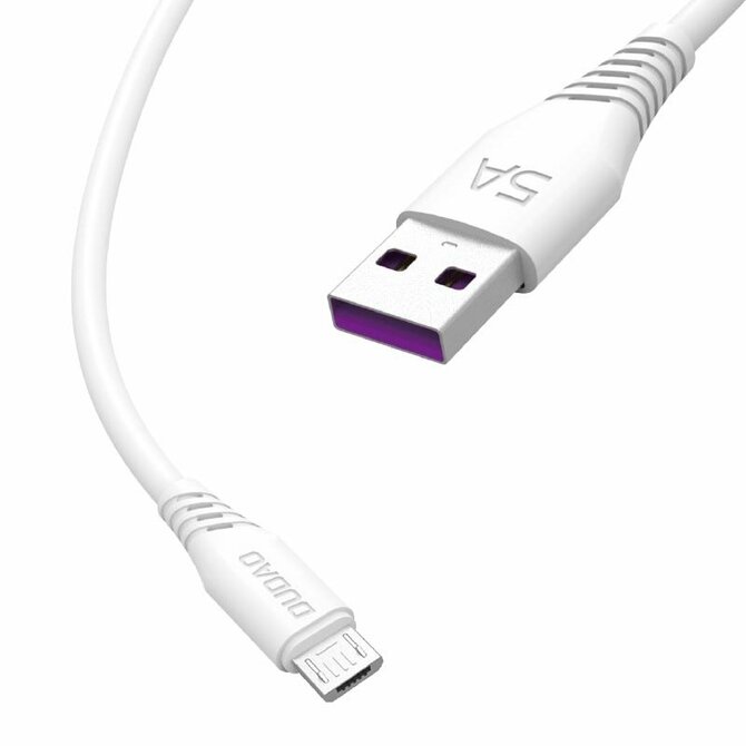 USB / MicroUSB kabel datový DUDAO L2 5A bílý