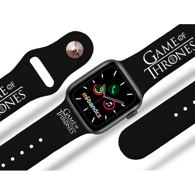Apple watch řemínek GOT - Logo - 42/44/45mm, barva pásku černá