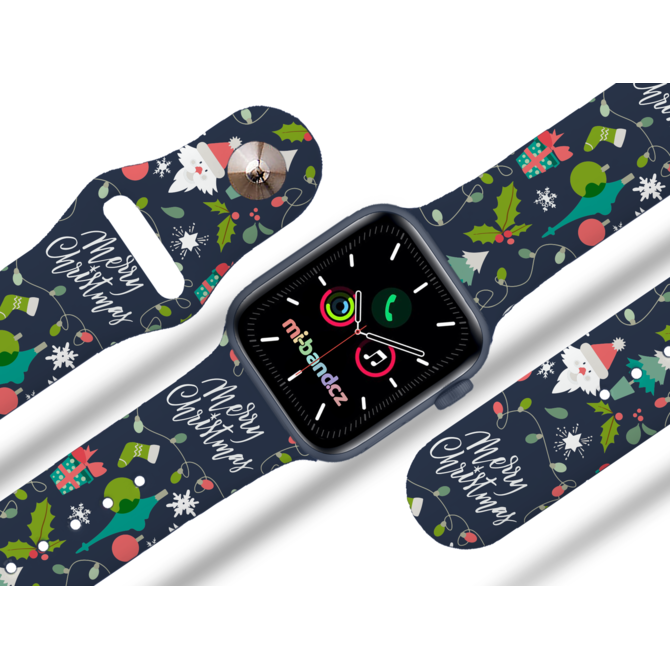 Apple watch řemínek Šťastné a veselé Vánoce - 38/40/41mm