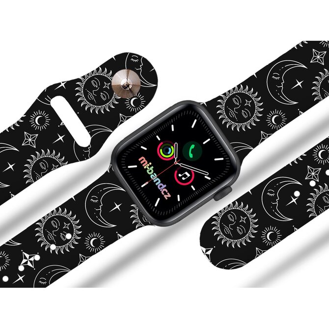 Apple watch řemínek Hvězdárna v bílém - Černá - 38/40/41mm