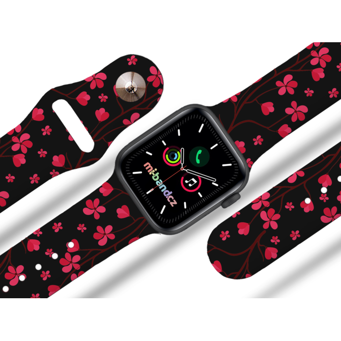 Apple watch řemínek Sakura - Černá - 38/40/41mm