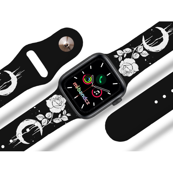 Apple watch řemínek Černá růže - 42/44/45mm, barva pásku černá