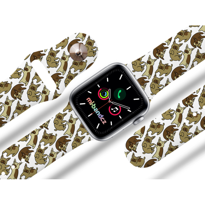 Apple watch řemínek Buldoci - Bílá - 38/40/41mm