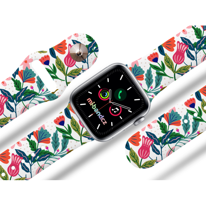 Apple watch řemínek Džungle - 42/44/45mm, barva pásku bílá