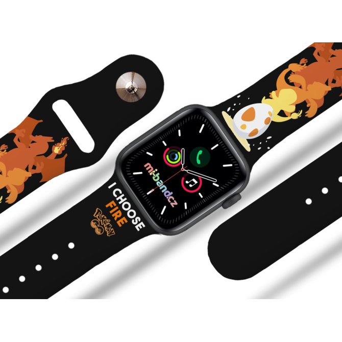 Apple watch řemínek Pokemon - 38/40/41mm, barva pásku černá