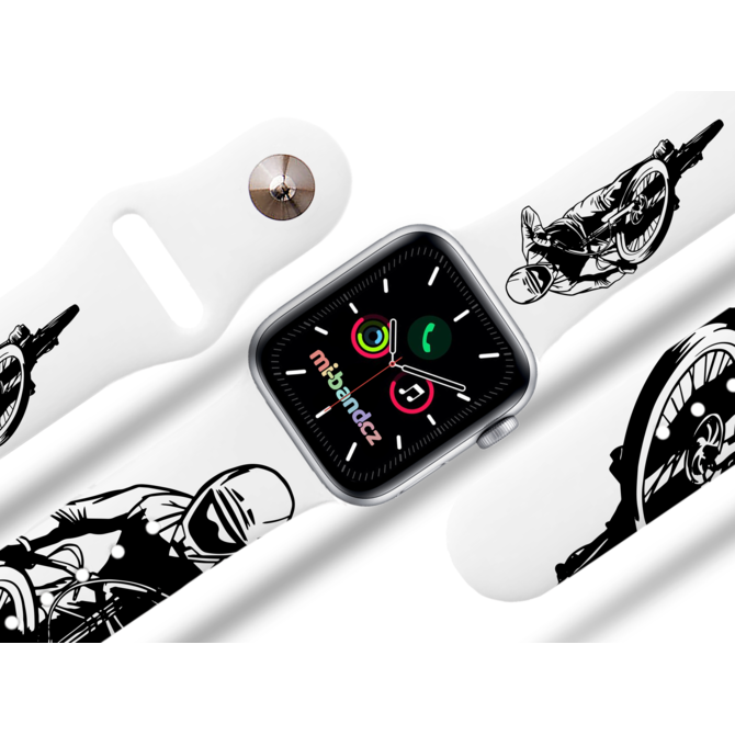 Apple watch řemínek MTB sjezdy - 42/44/45mm, barva pásku bílá