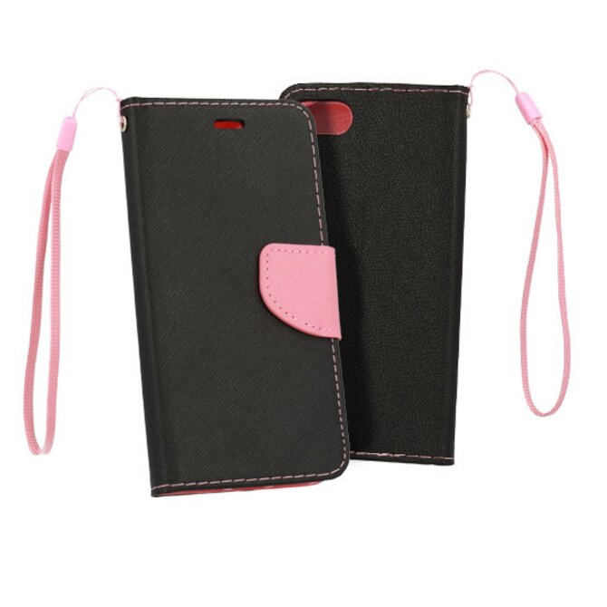 Knížkové pouzdro Fancy pro Iphone 14 , barva černá-pink