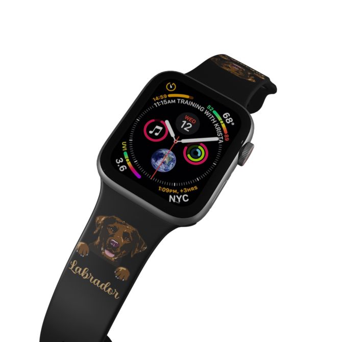 Apple watch řemínek Hnědý labrador - 38/40/41mm, barva pásku černá