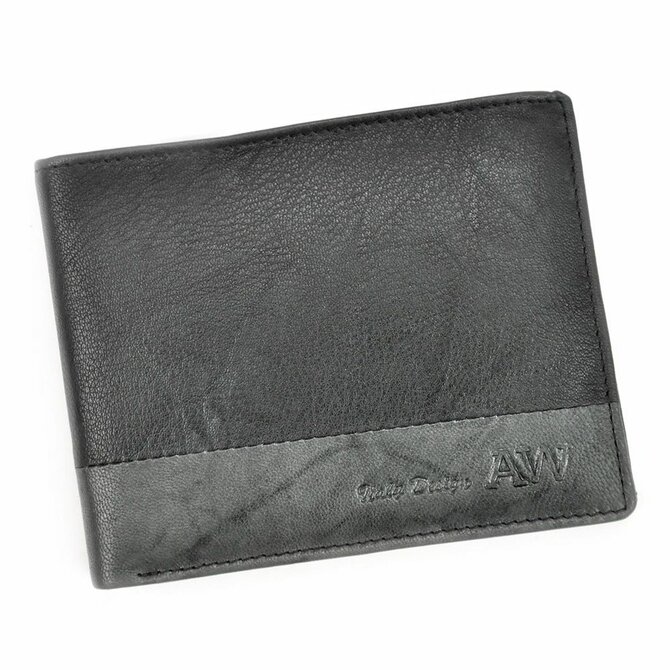 Černá kožená peněženka Always Wild N992-GA + RFID černá, kůže