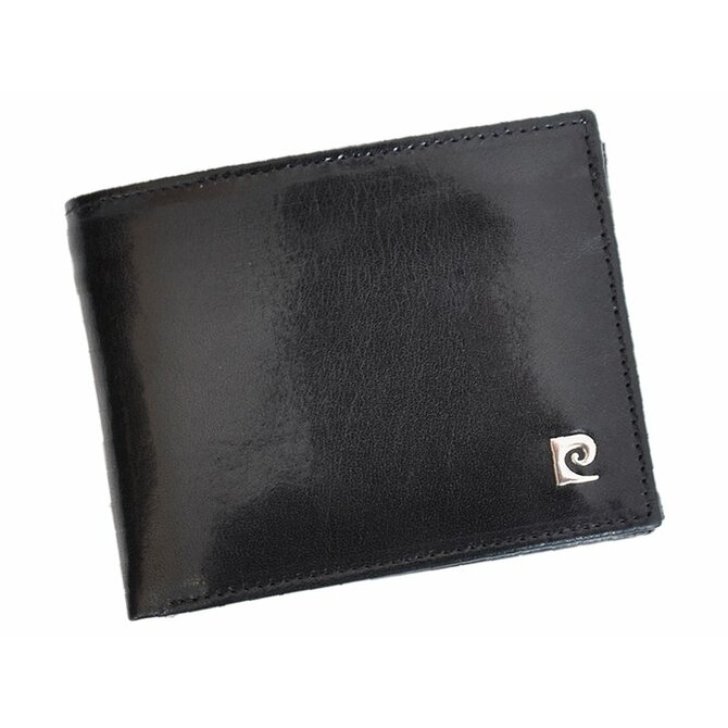 Luxusní černá kožená peněženka Pierre Cardin YS507.7 324 černá, kůže