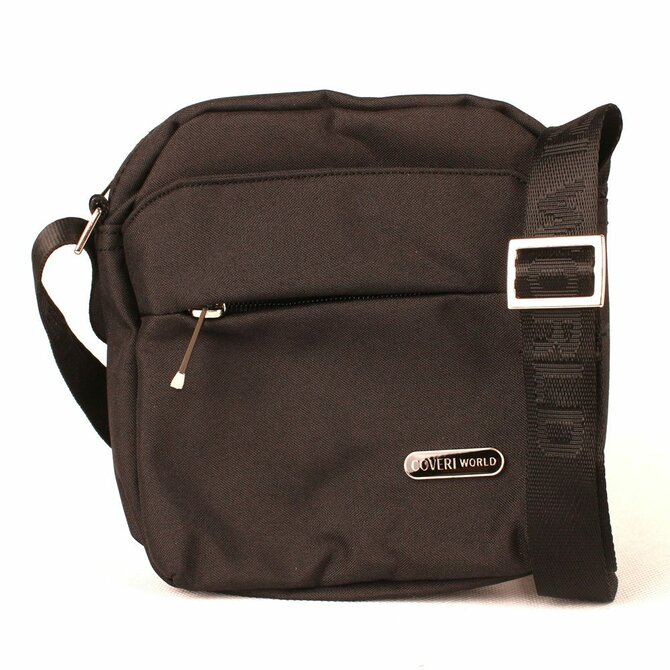 Malá černá crossbody taška Coveri World CW7005 černá, syntetická kůže
