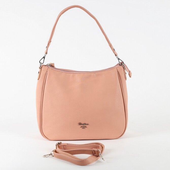 Růžová kabelka na rameno i crossbody David Jones CM5764 růžová, syntetická kůže