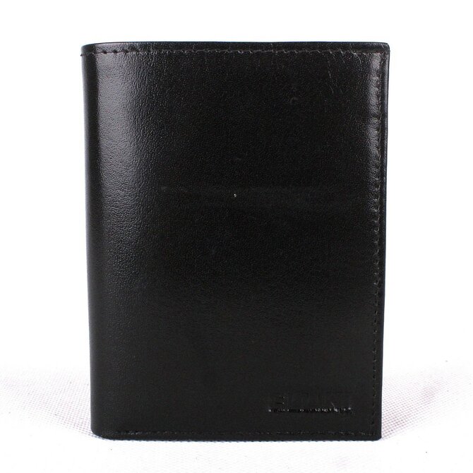 Černá kožená peněženka ELLINI (TM-51-034) černá, kůže
