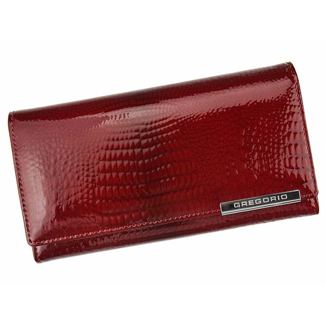 Červená kožená peněženka Gregorio GF106 červená, kůže