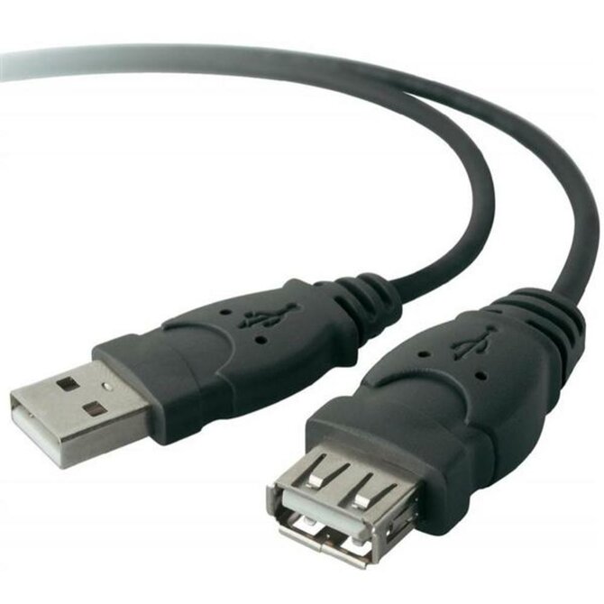 Kabel Belkin USB, 1,8m, USB 2.0 A-A prodlužovací, černý