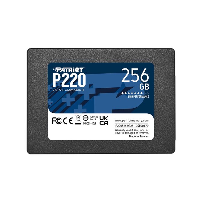 PATRIOT P220/256GB/SSD/2.5"/SATA