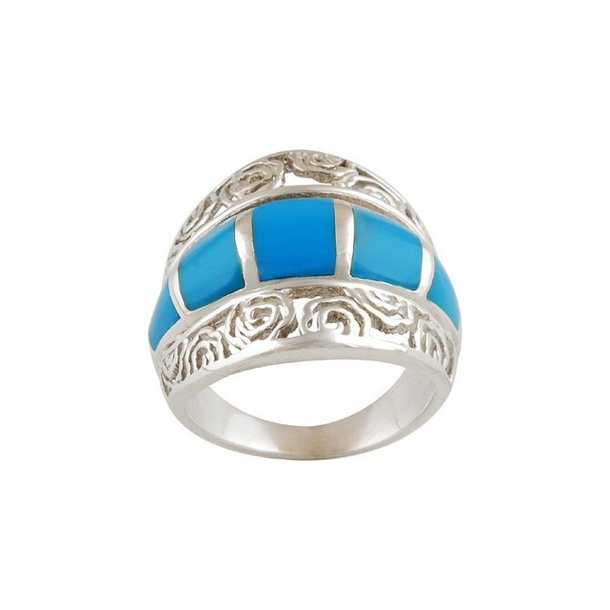 AutorskeSperky.com - Stříbrný prsten s tyrkysem -  S225 Stříbro