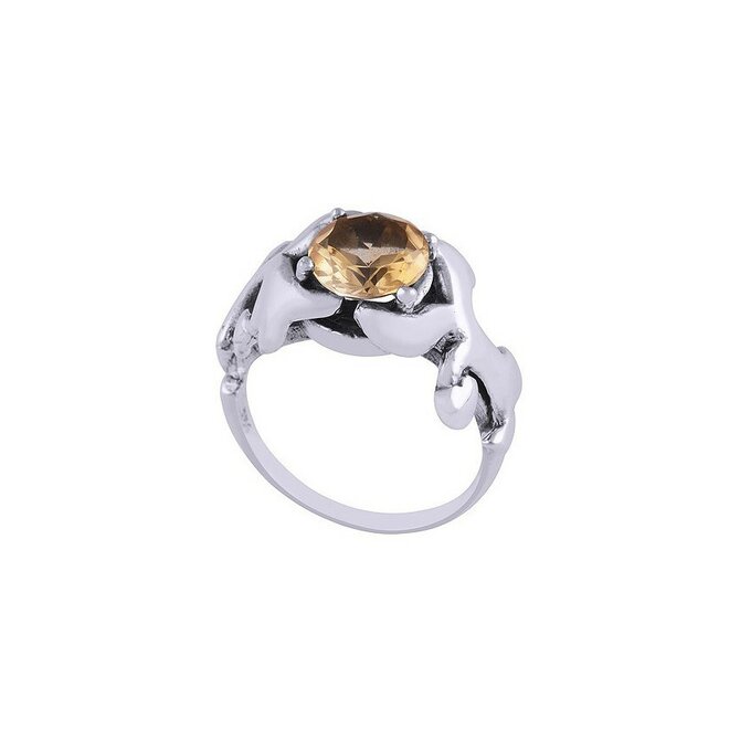 AutorskeSperky.com - Stříbrný prsten s citrínem -  S250 Stříbro