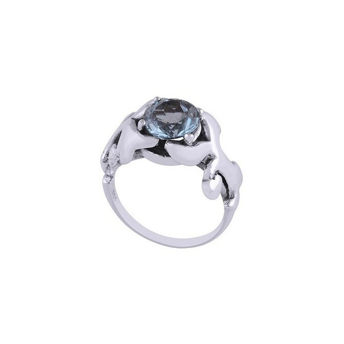 AutorskeSperky.com - Stříbrný prsten s topazem -  S270 Stříbro