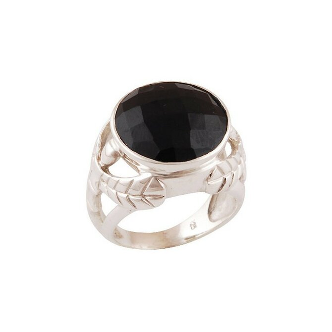 AutorskeSperky.com - Stříbrný prsten s onyxem -  S400 Stříbro