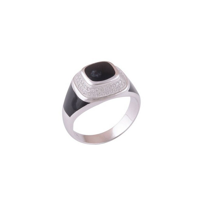 AutorskeSperky.com - Stříbrný prsten s onyxy -  S402 Stříbro