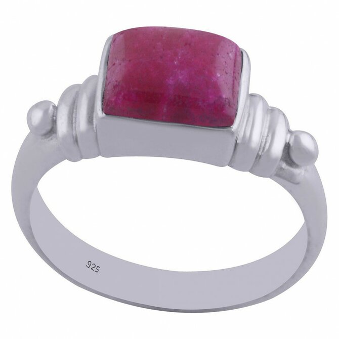 AutorskeSperky.com - Stříbrný prsten s rubínem -  S1889 Stříbro