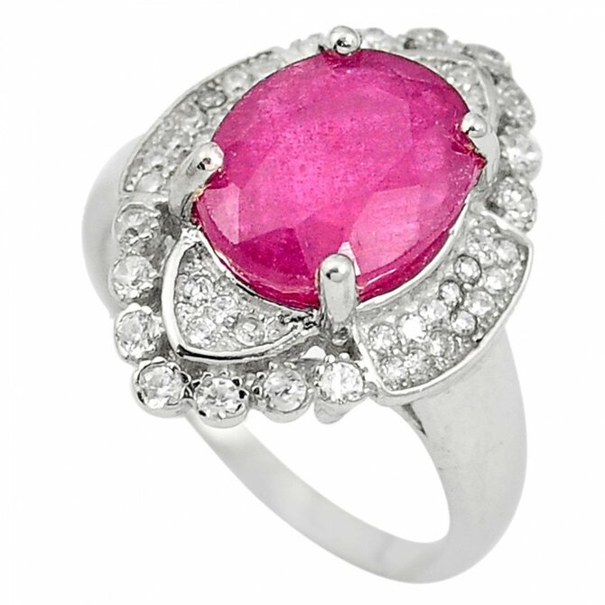 AutorskeSperky.com - Stříbrný prsten s rubínem -  S2167 Stříbro