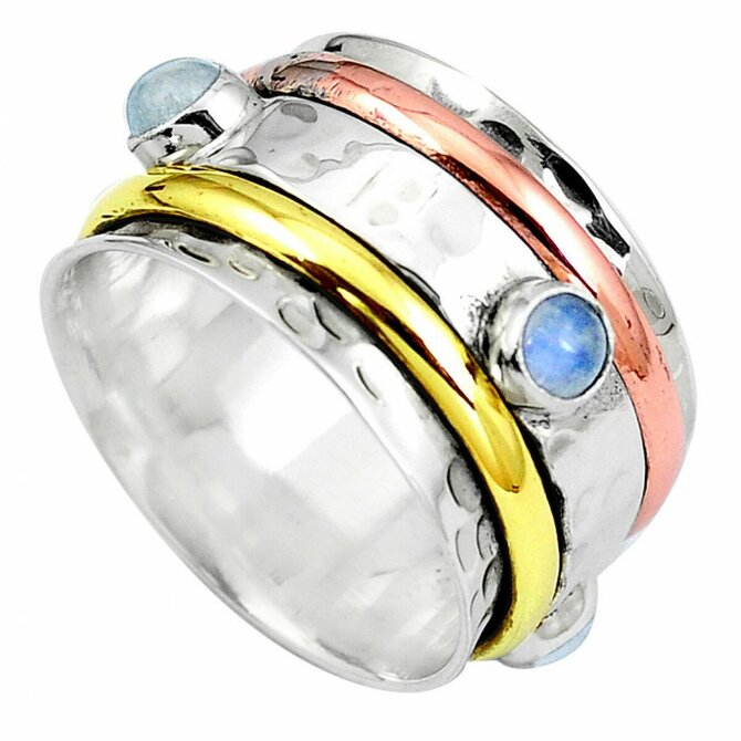 AutorskeSperky.com - Stříbrný prsten s měsíčním kamenem -  S2453 Stříbro + ozdoby šperkařský kov
