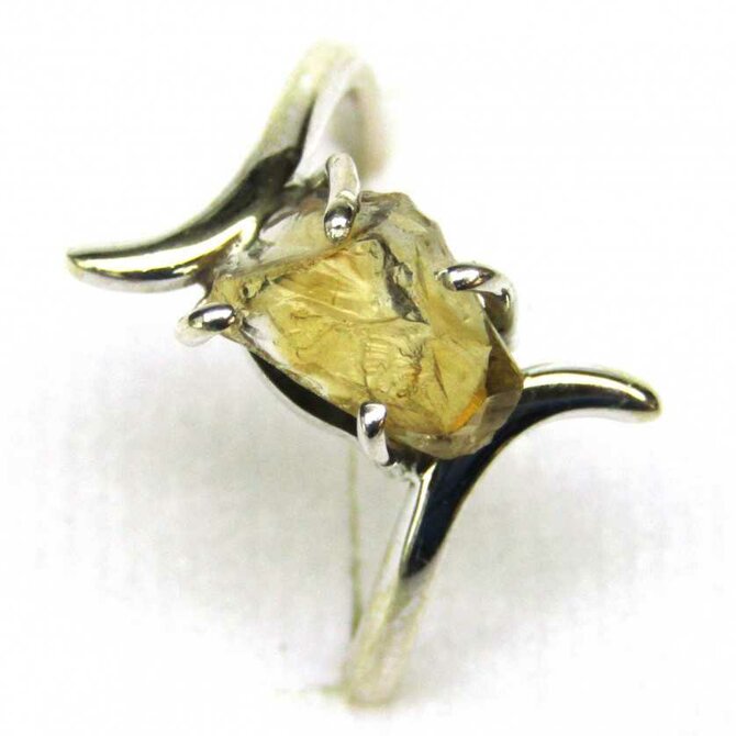 AutorskeSperky.com - Stříbrný prsten s citrínem -  S4725 Stříbro